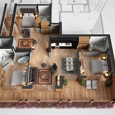 Апарт-готель Aux Pieds Du Roi - &